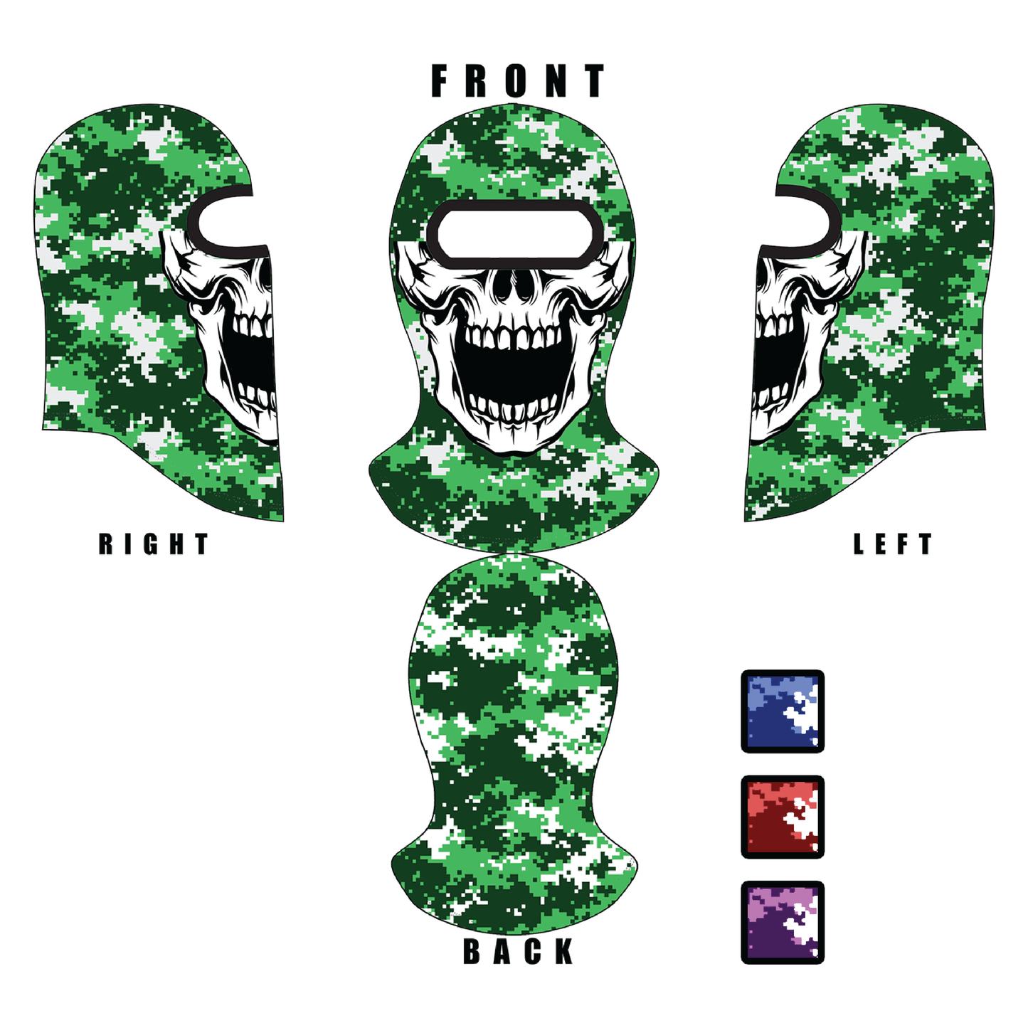 Digi Camo Skull Balaclava