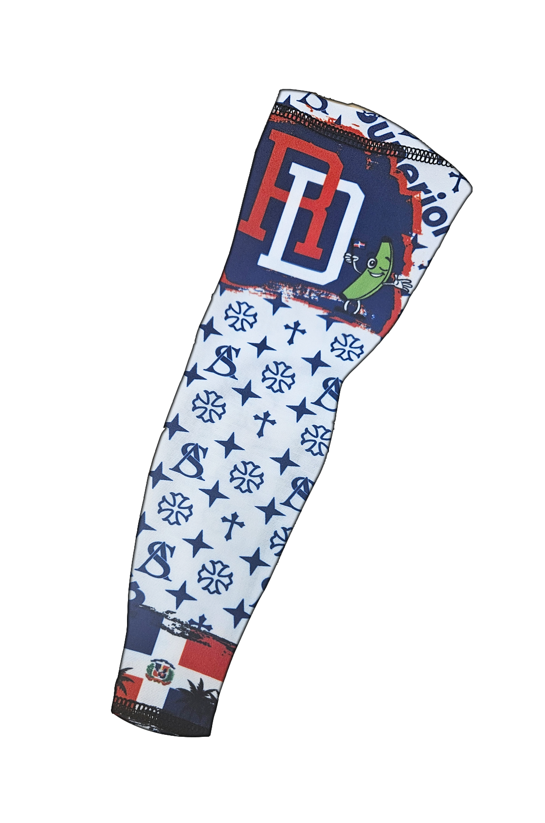 Superior Athlete Dominican Flag Pattern Armsleeve