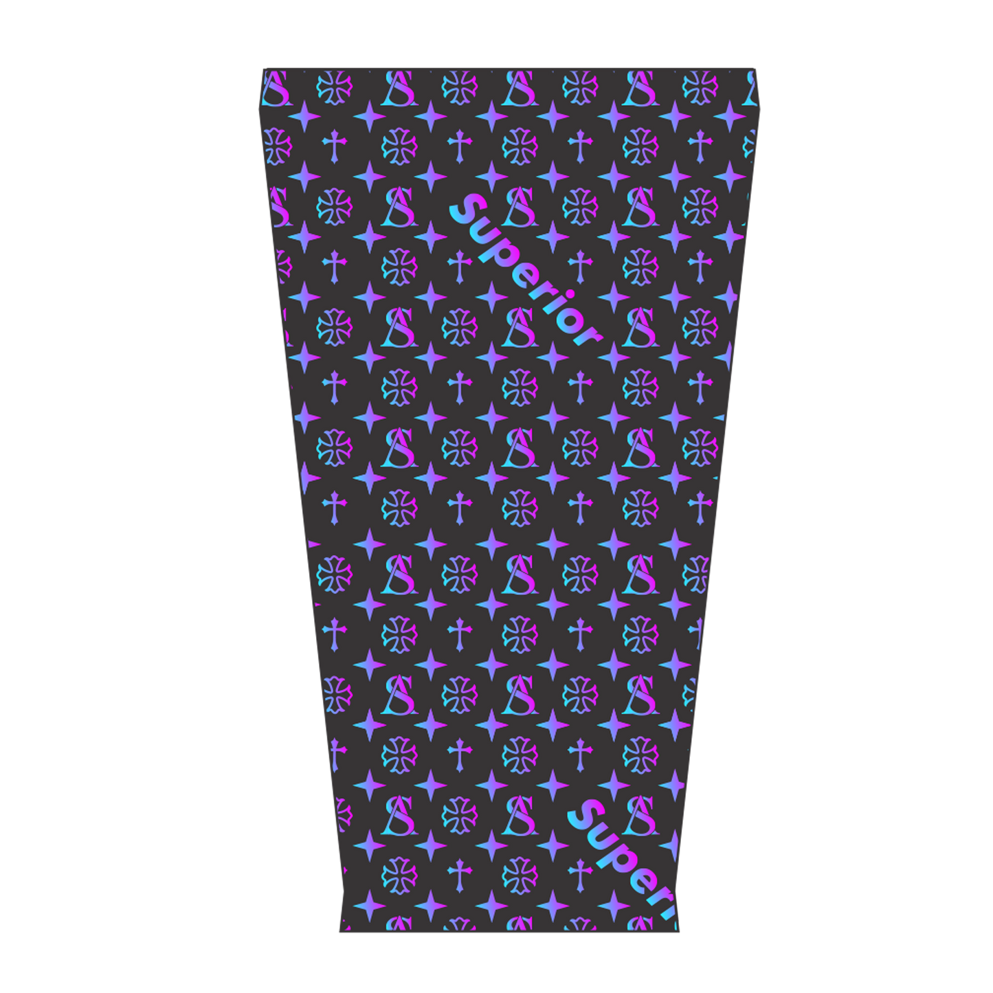 Black With Blue And Purple Fade Arm Sleeve