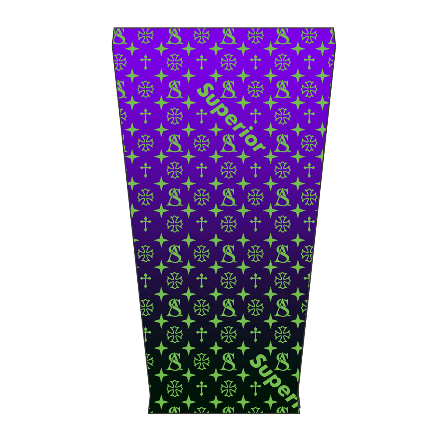 Purple Green And Black Fade Arm Sleeve