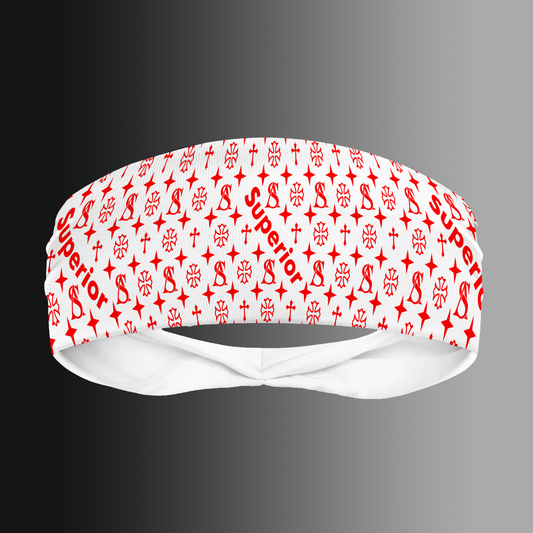 White Superior Head Band