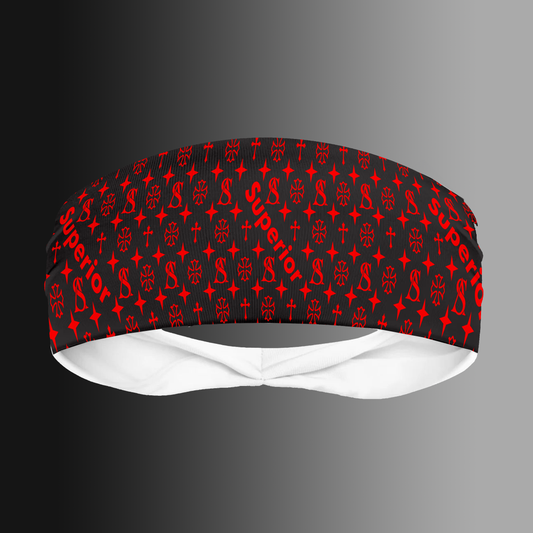 Black & Red Superior Head Band