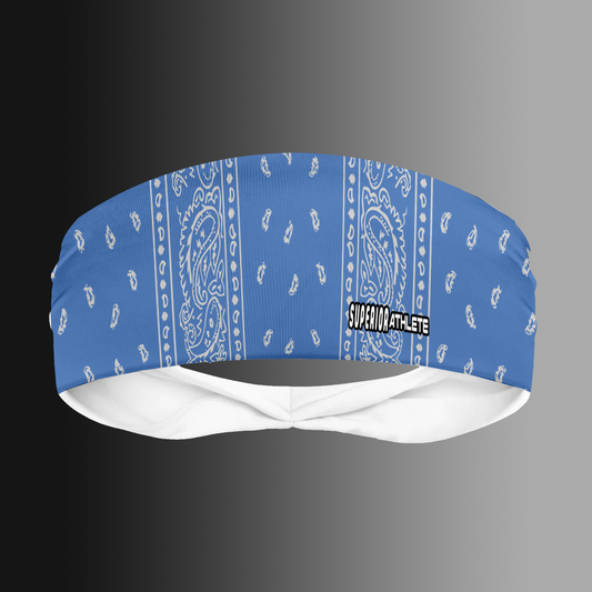 Blue Bandana Head Band