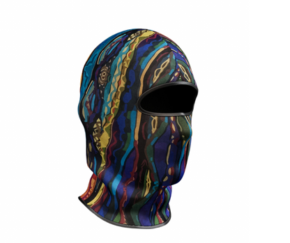 90's Style Blue Pattern Balaclava by Superior Athlete