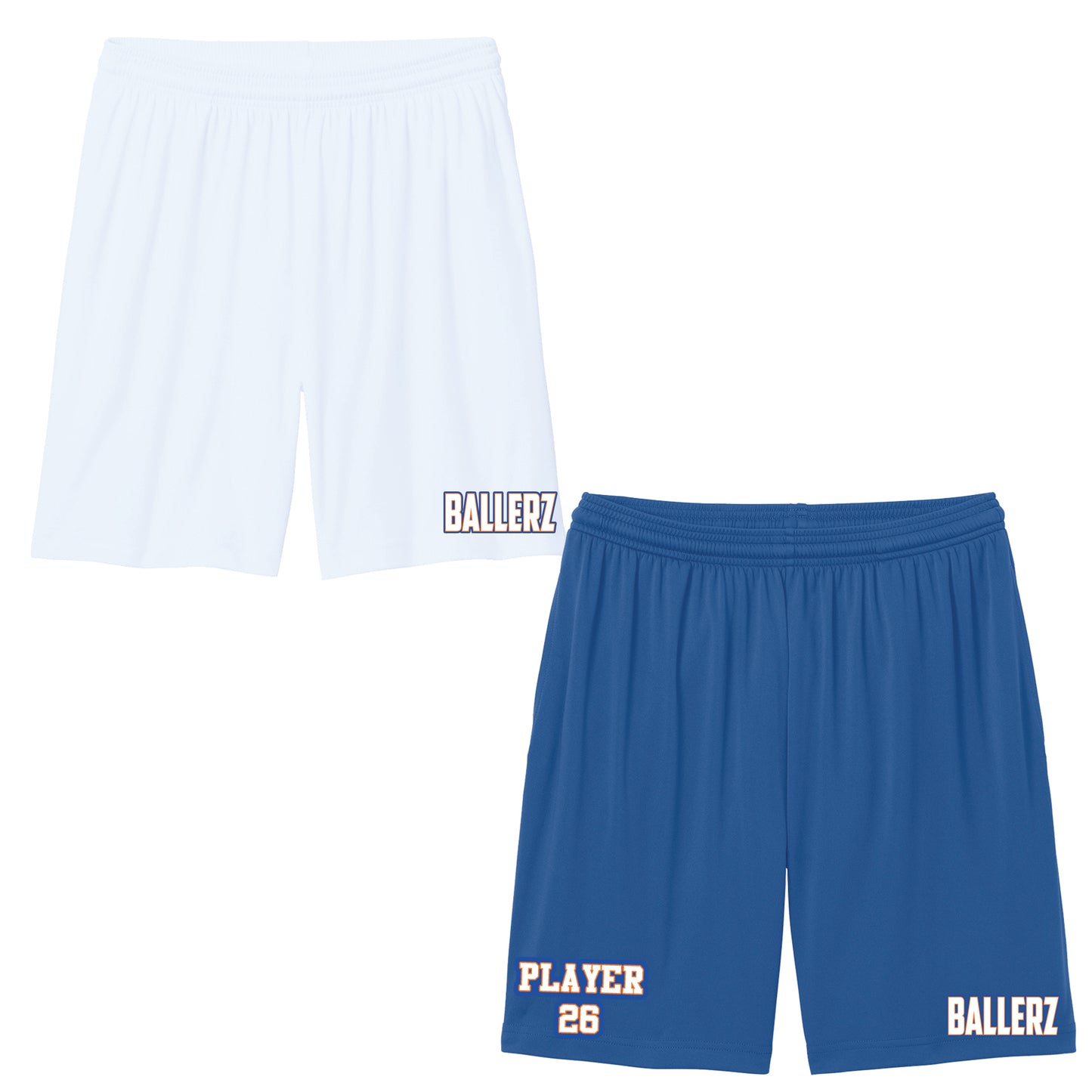 Bayshore Ballerz 7" PosiCharge® Competitor™ Pocketed Shorts