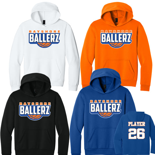 Bayshore Ballerz Easy Fleece Pullover Hooded Sweatshirt