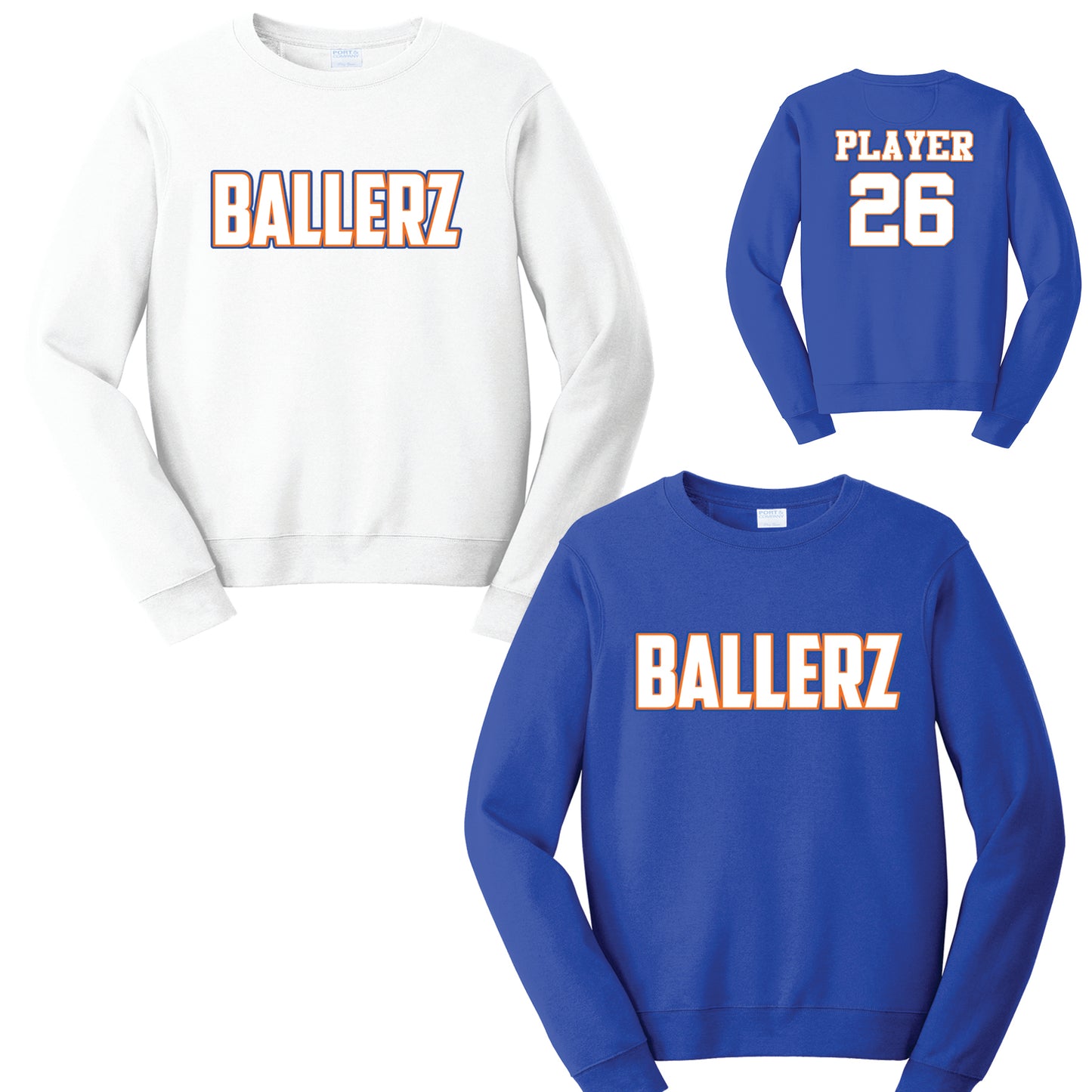 Bayshore Ballerz Fan Favorite Crewneck Team Sweatshirt