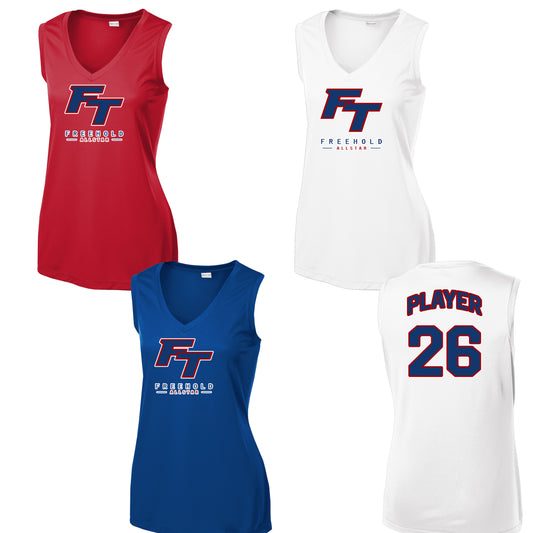 Freehold All-Stars Women's V-Neck Dri Fit Tank Top
