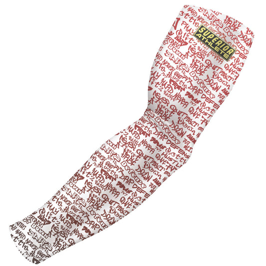 Graffiti Red on White Armsleeve