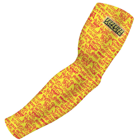 Graffiti Red on Yellow Armsleeve