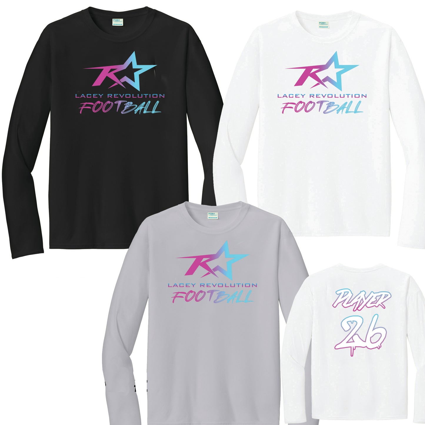 Lacey Revolution Football Long Sleeve Dri-Fit T-Shirt