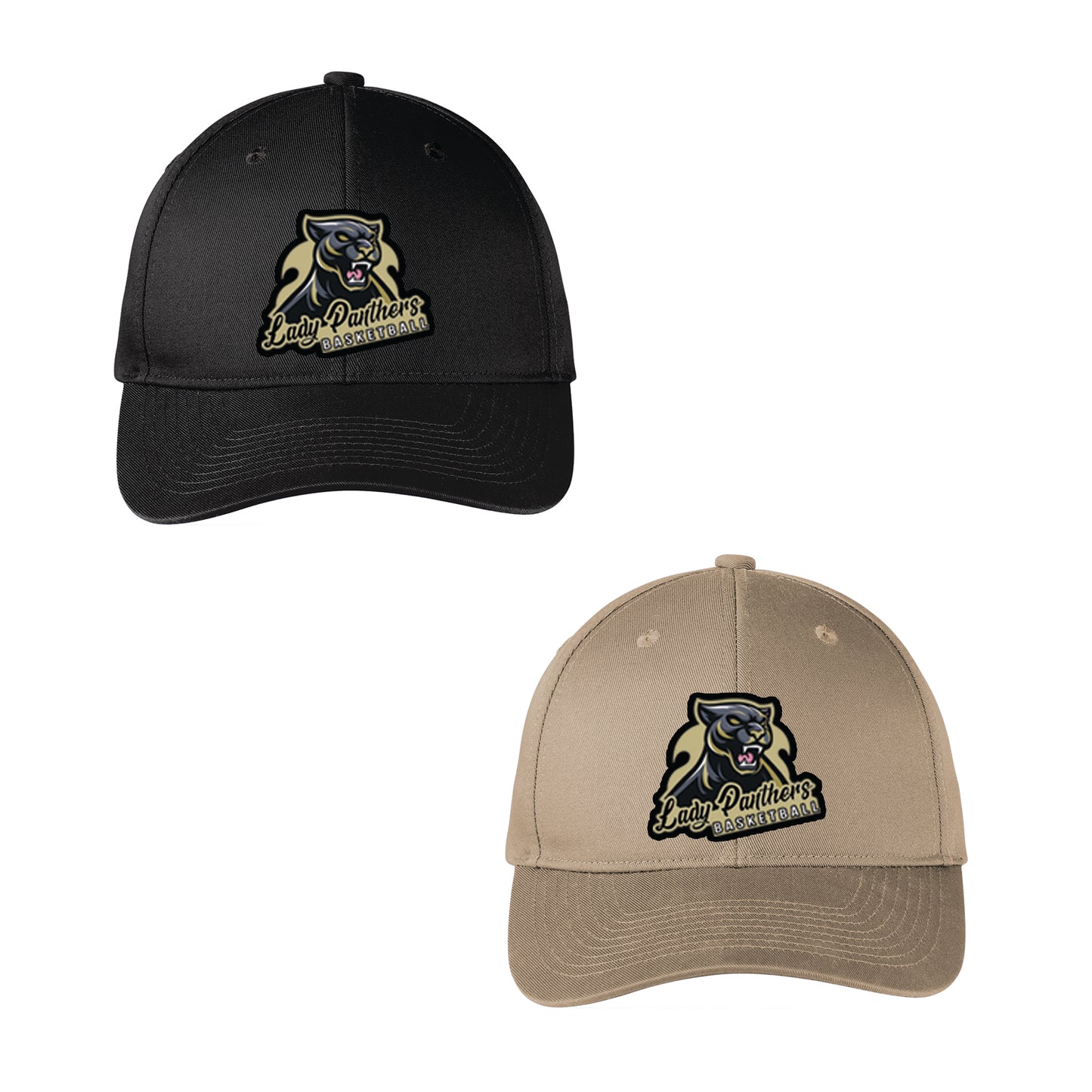 Lady Panthers Basketball Twill Snapback Cap