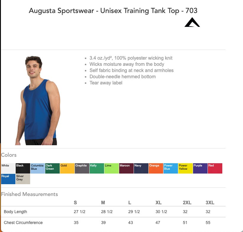 Bayshore Ballerz Unisex Training Tank Top