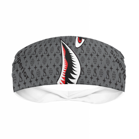 Shark Style Superior Athlete Gray with Black Head Band