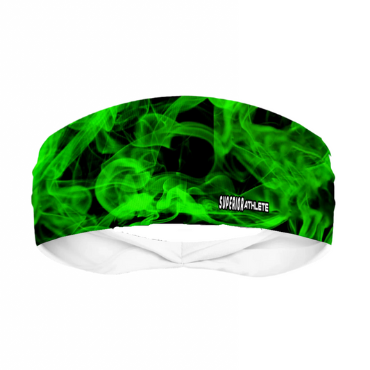 Smoke in Green Head Band by Superior Athlete