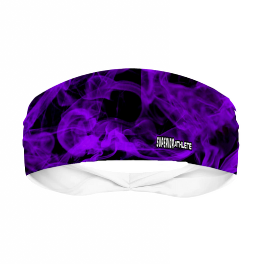 Smoke in Purple Head Band by Superior Athlete