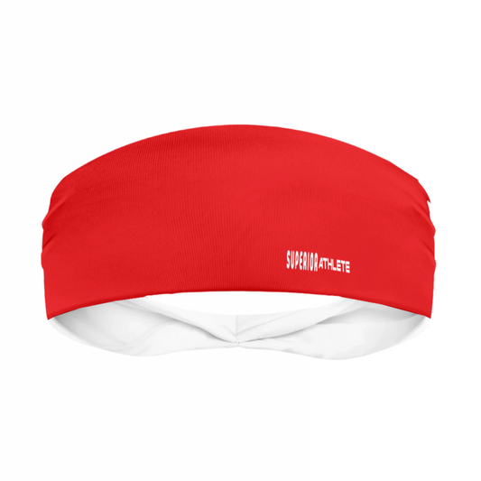 Solid Red Head Band by Superior Athlete