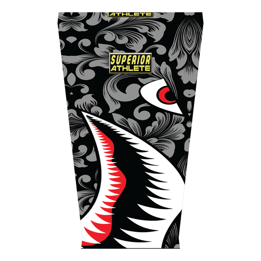 Shark Face Black Pattern Arm Sleeve