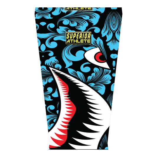 Shark Face Blue Pattern Arm Sleeve