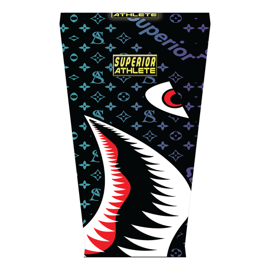 Shark Face Gradient Pattern Arm Sleeve