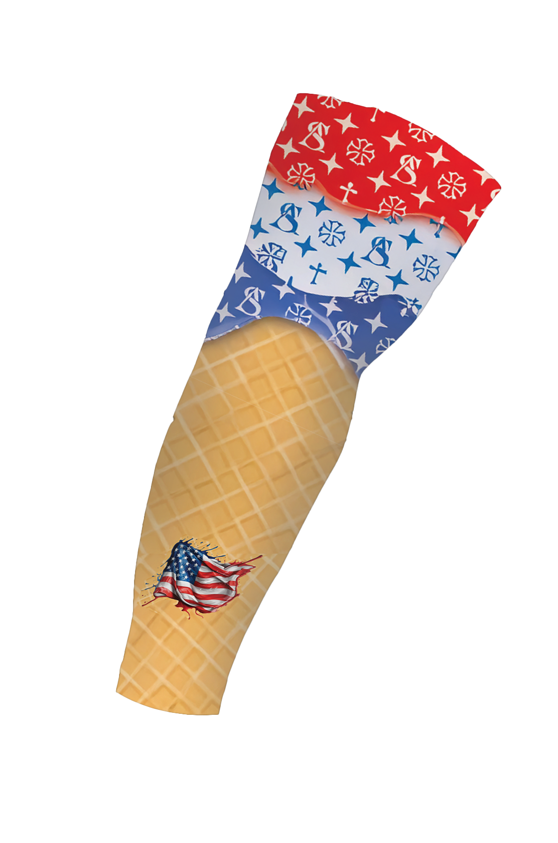 American Ice Cream Cone Armsleeve
