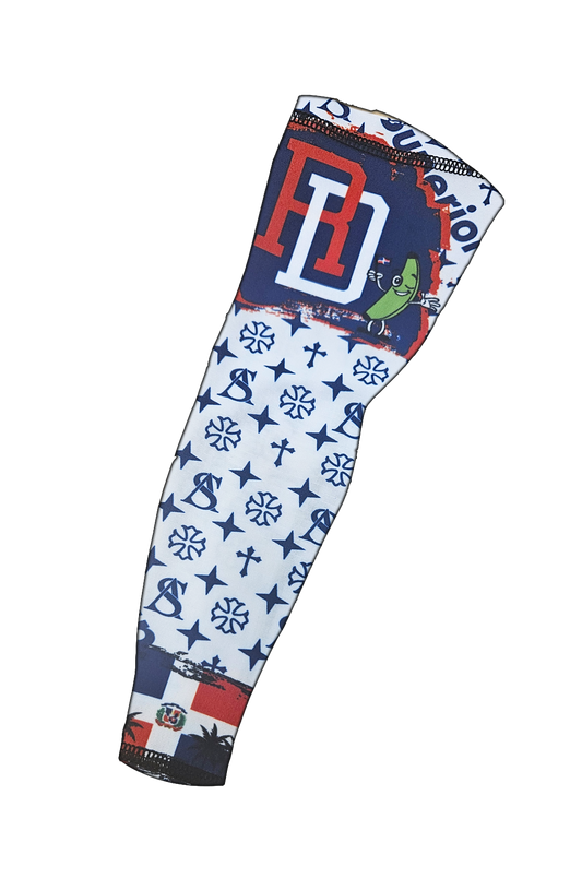 Superior Athlete Dominican Flag Pattern Armsleeve