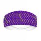 Superior Athlete in Purple with Green Faded Head Band